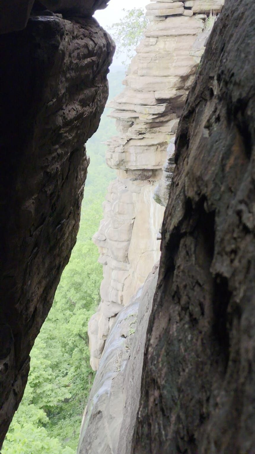 squeezing through the cleft