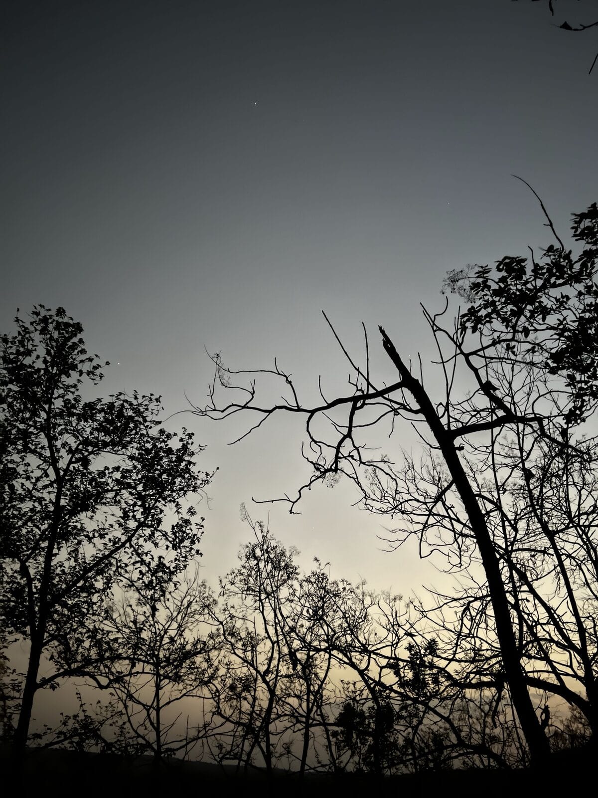 dusk over the hills