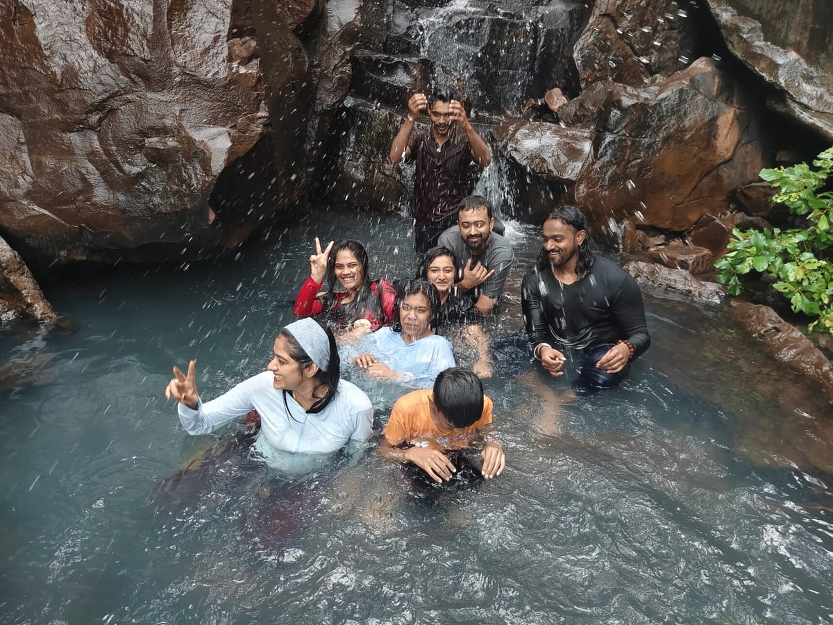 the waterfall on Sunday morning